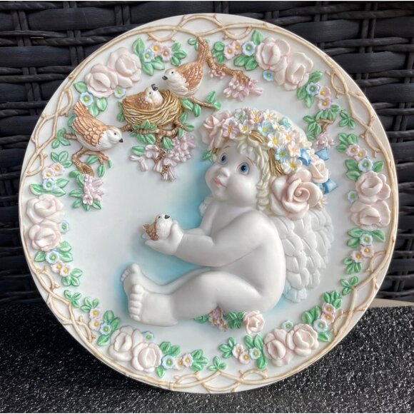 Heavens Little Helper Plate 1995 Dreamsicles Sculptural Special Friends 2846B - Picture 5 of 14
